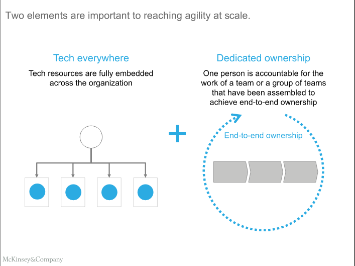 The two important elements for agility at scale by Eric Bowman, Mc Kinsey